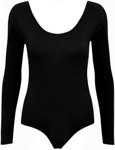 Body Offerta Maniche Lunghe Lycra Nero Body Offerta Maniche Lunghe Lycra Nero